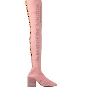 F_WD pink over-knee boots